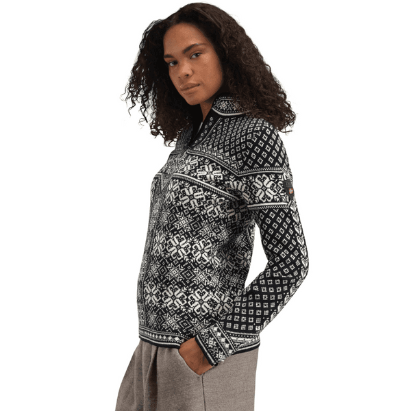 W's Peace Fem Sweater Black Offwhite, view: 2