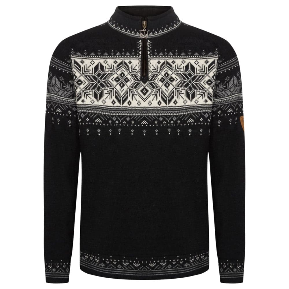 M's Blyfjell Sweater Black smoke Offwhite Light Charcoal, view: 0