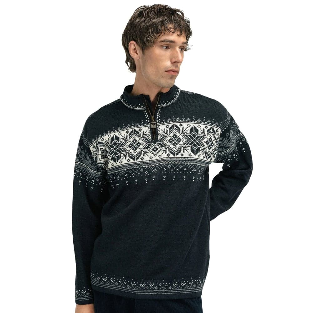 M's Blyfjell Sweater Black smoke Offwhite Light Charcoal, view: 1