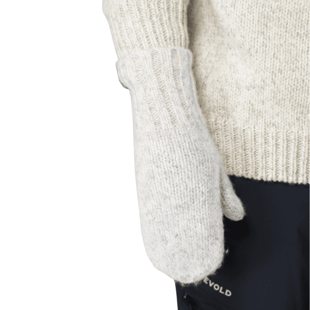 Nansen Wool Mitten Grey Melange, view: 1