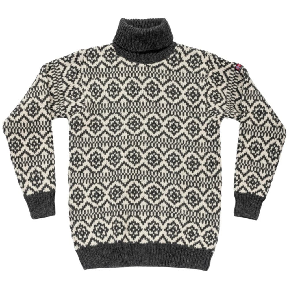 Hoddevik Wool High Neck Anthracite/Offwhite, view: 1