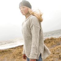 W's Nansen Wool Sweater Grey Melange - view: 4