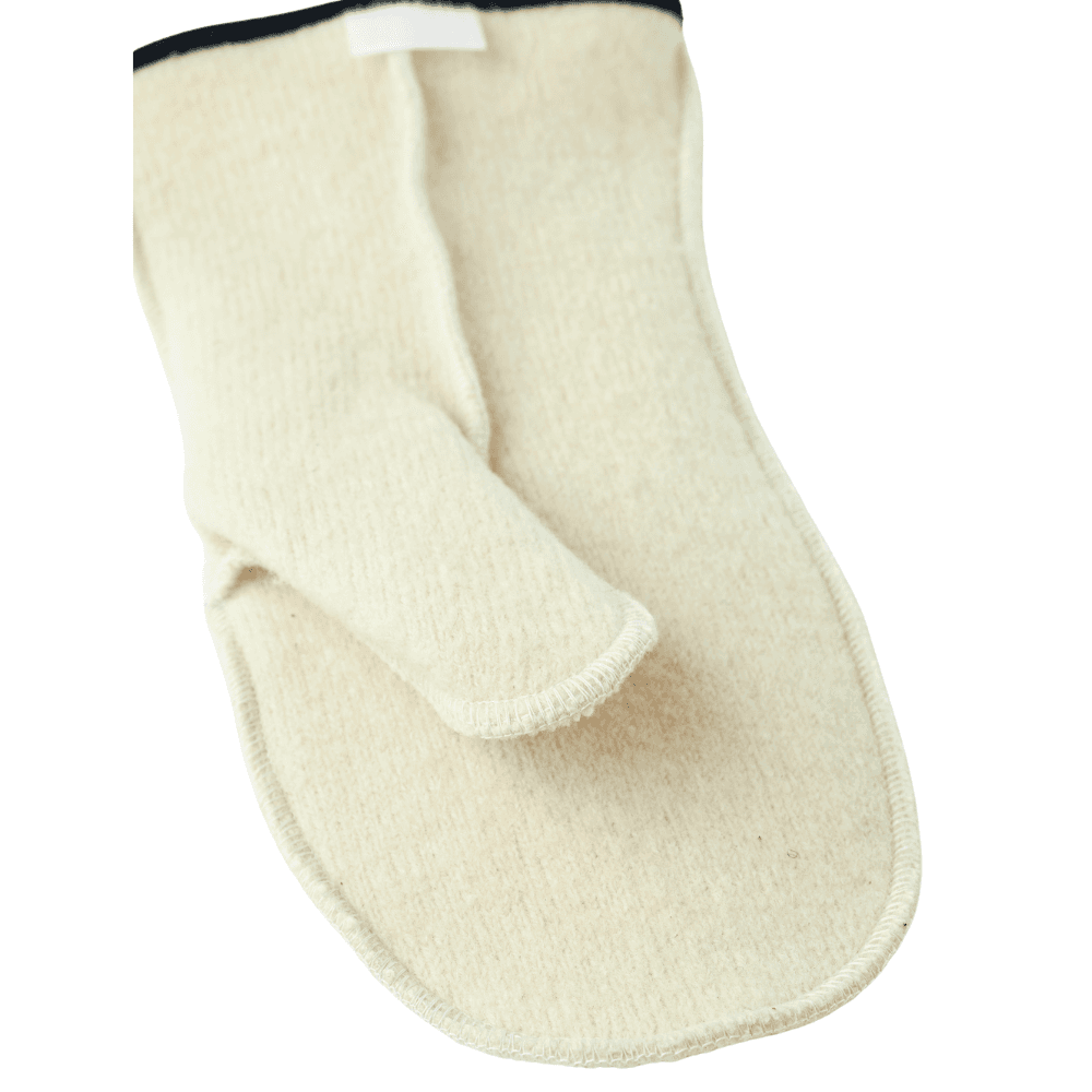 Wakayama Wool Liner Mitt Unisex Offwhite, view: 3
