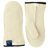 Wakayama Wool Liner Mitt Unisex Offwhite - view: 0