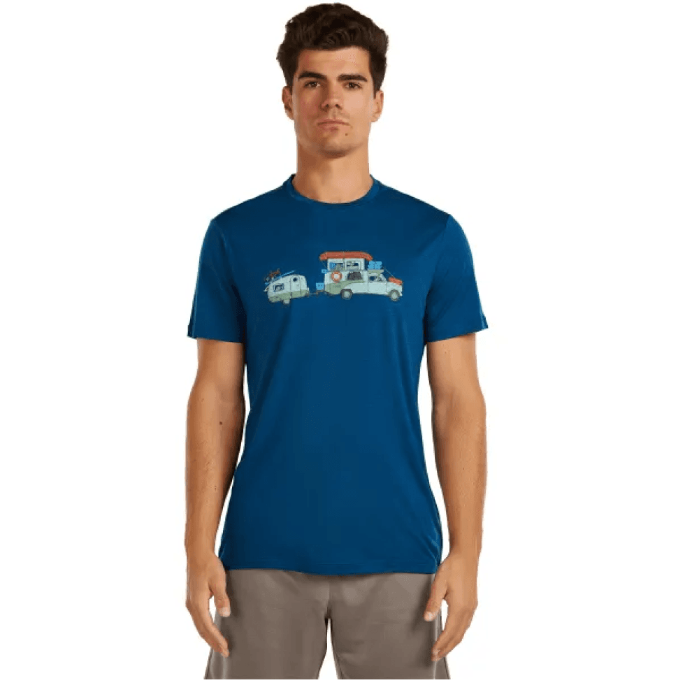 M's Merino 150 Tech Lite Ss Tee Transportage Atlantis, view: 1