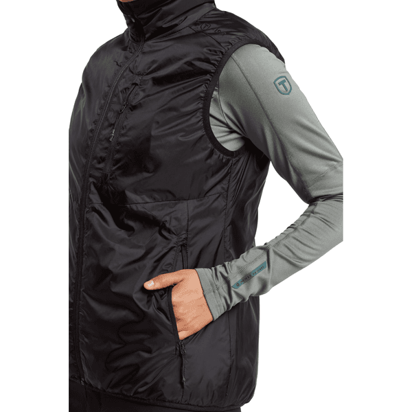 W's TXlite Core Puffer Vest Black, view: 2