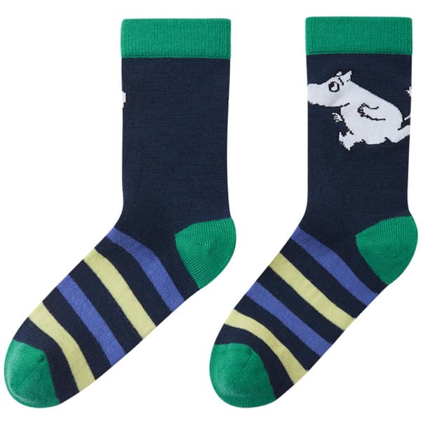 Socks Moomin Randig Kids Navy, view: 0