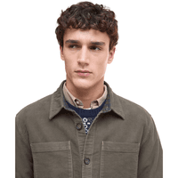 M's Regular Moleskin Overshirt Dark Olive - view: 1