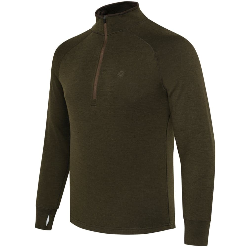 M's Glider Merino Half Zip Sweater Green Moss, view: 0