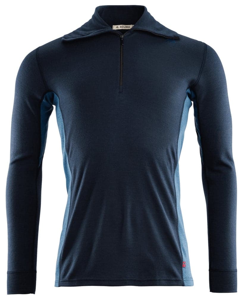 WarmWool polo M's Navy Blazer/Coastal Fjord, view: 0