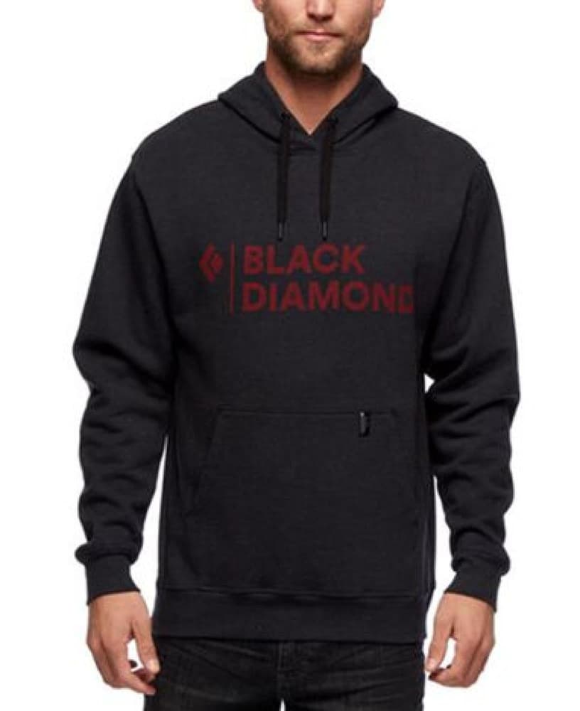 Stacked Logo Hoody Black Heather, view: 0