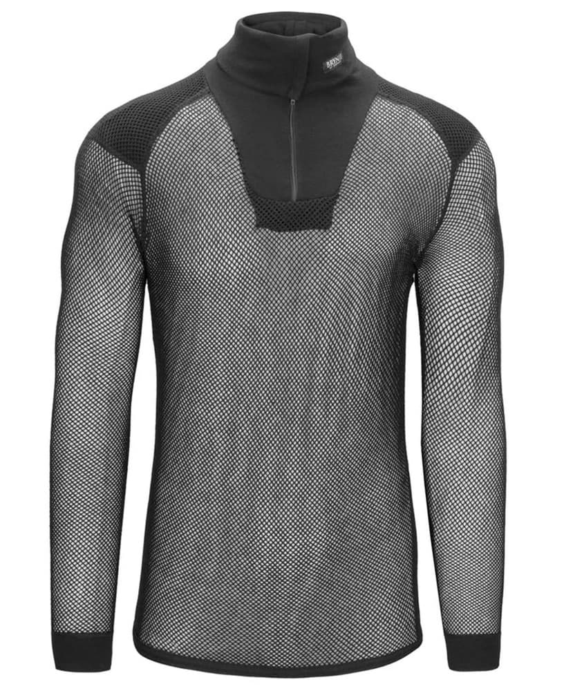 Super Thermo Zip Polo w/inlay Black, view: 0