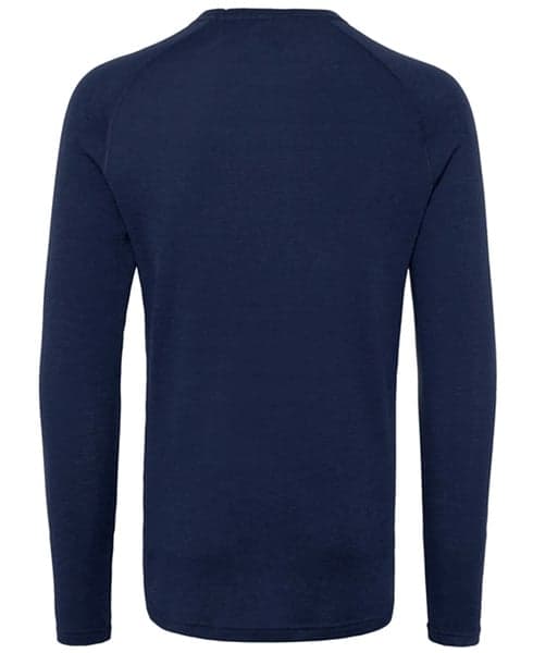 Geo Merino Wool Crew Navy, view: 1