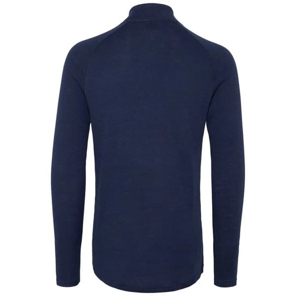 Geo Merino Wool Halfzip Navy, view: 1