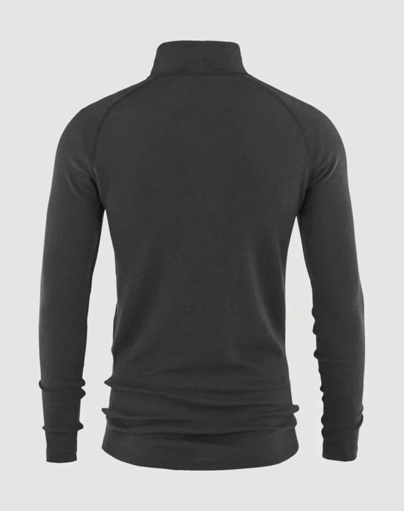 Geo Merino Wool Halfzip Dgrey, view: 1