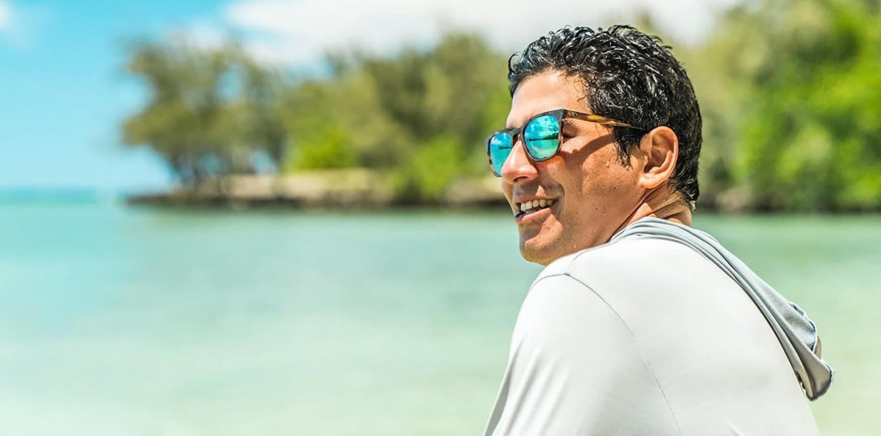 Sullivan Shiny Black Kelp Blue Mirror, view: 8