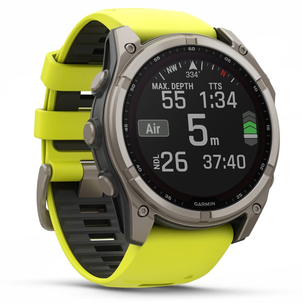 Fenix 8 SOLAR 51mm Sapphire Solar Bare Titanium / Graphite Amp Yellow, view: 5