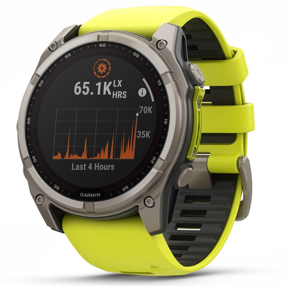 Fenix 8 SOLAR 51mm Sapphire Solar Bare Titanium / Graphite Amp Yellow, view: 1