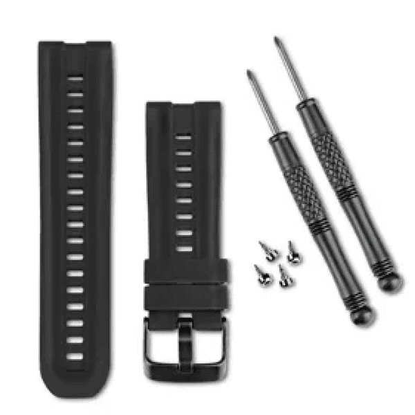 Black Silicone Watch Band Black, view: 0