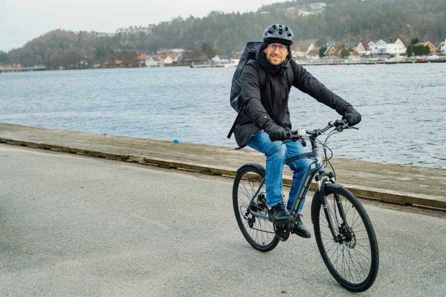 Heated Oslo Coat Mens Navy, view: 13