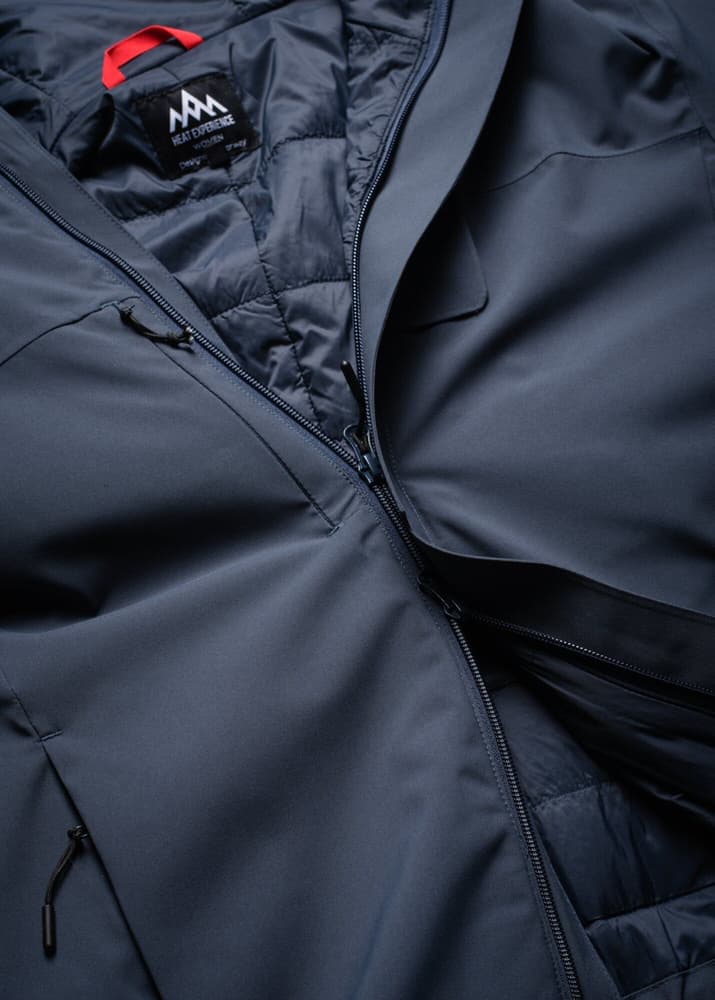 Heated Oslo Coat Mens Navy, view: 9