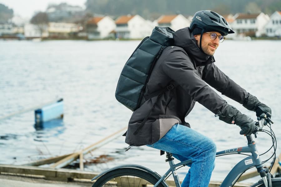 Heated Oslo Coat Mens Navy, view: 14