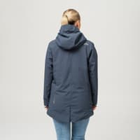 Heated Oslo Coat Womens Navy - view: 5
