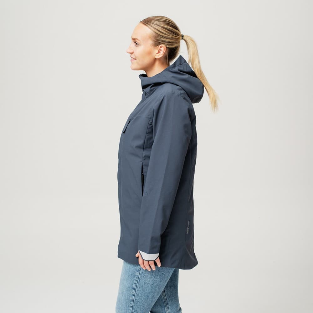 Heated Oslo Coat Womens Navy, view: 7