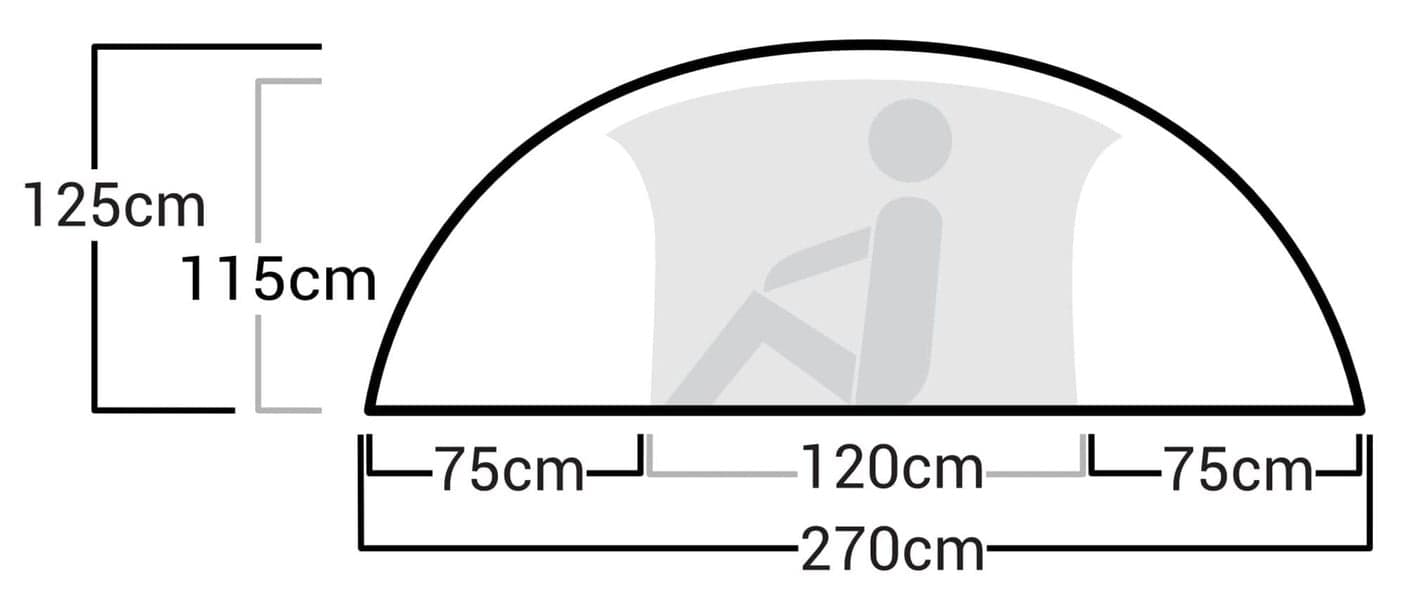 Adventure Reinsfjell SL 2 Dome Adventure Grey, view: 7