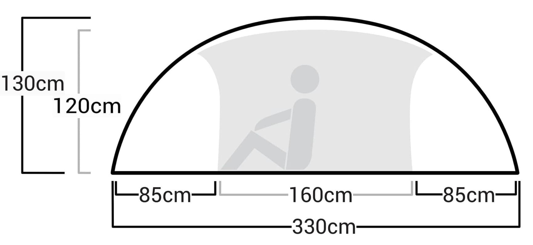 Adventure Reinsfjell SL 3 Dome Adventure Grey, view: 3