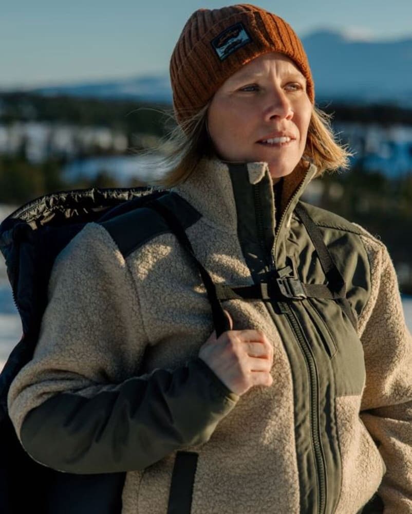 Saruk Wool Pile Mid Full Zip W Sand, view: 6