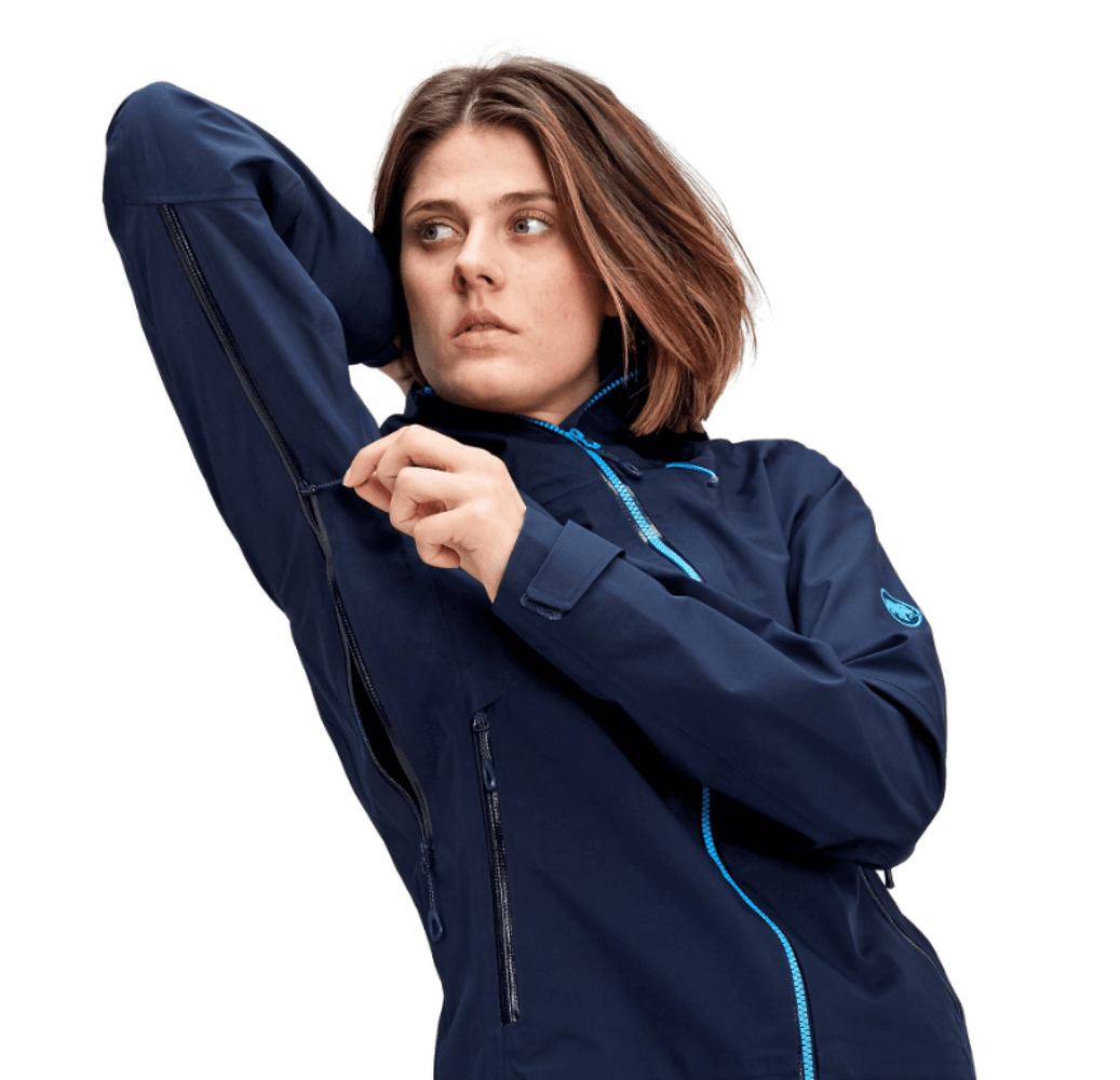 Crater HS Hooded Jacket Womens Peacoat, view: 2