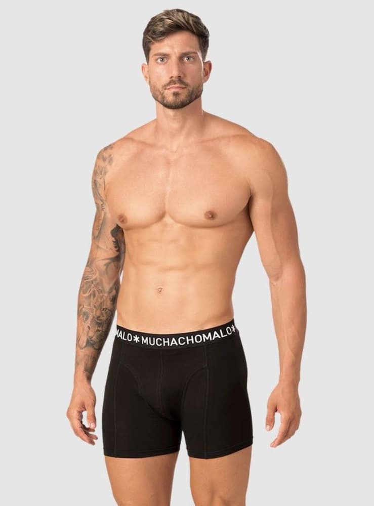 1010 2Pk Solid Boxer 02 Black, view: 1