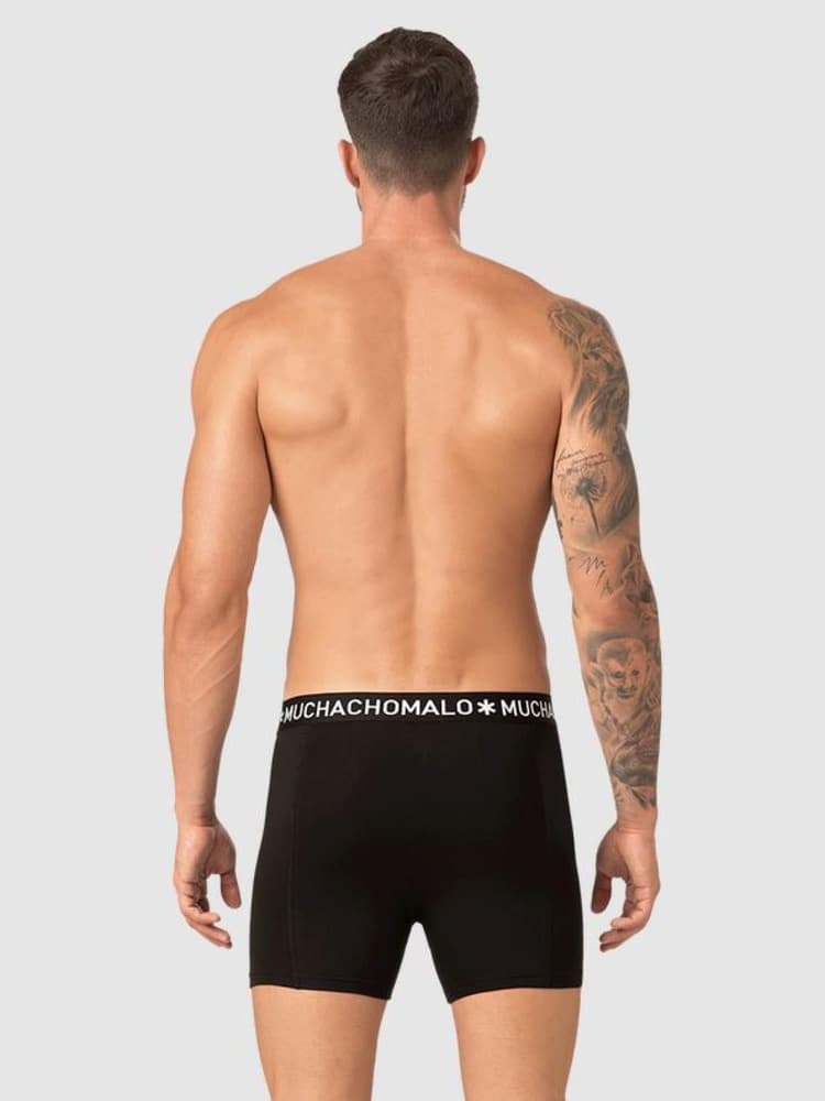 1010 2Pk Solid Boxer 02 Black, view: 2