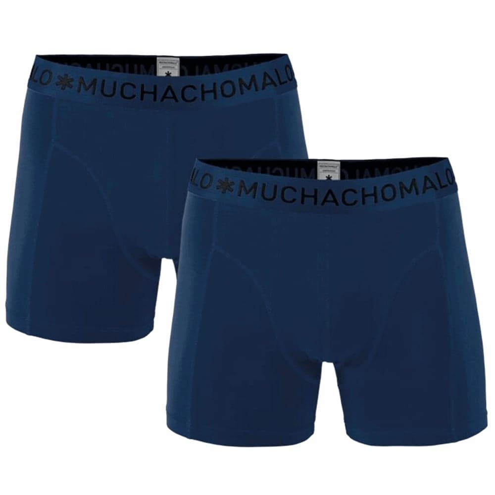 1010 2Pk Solid Boxer 200 Navy/Navy, view: 0