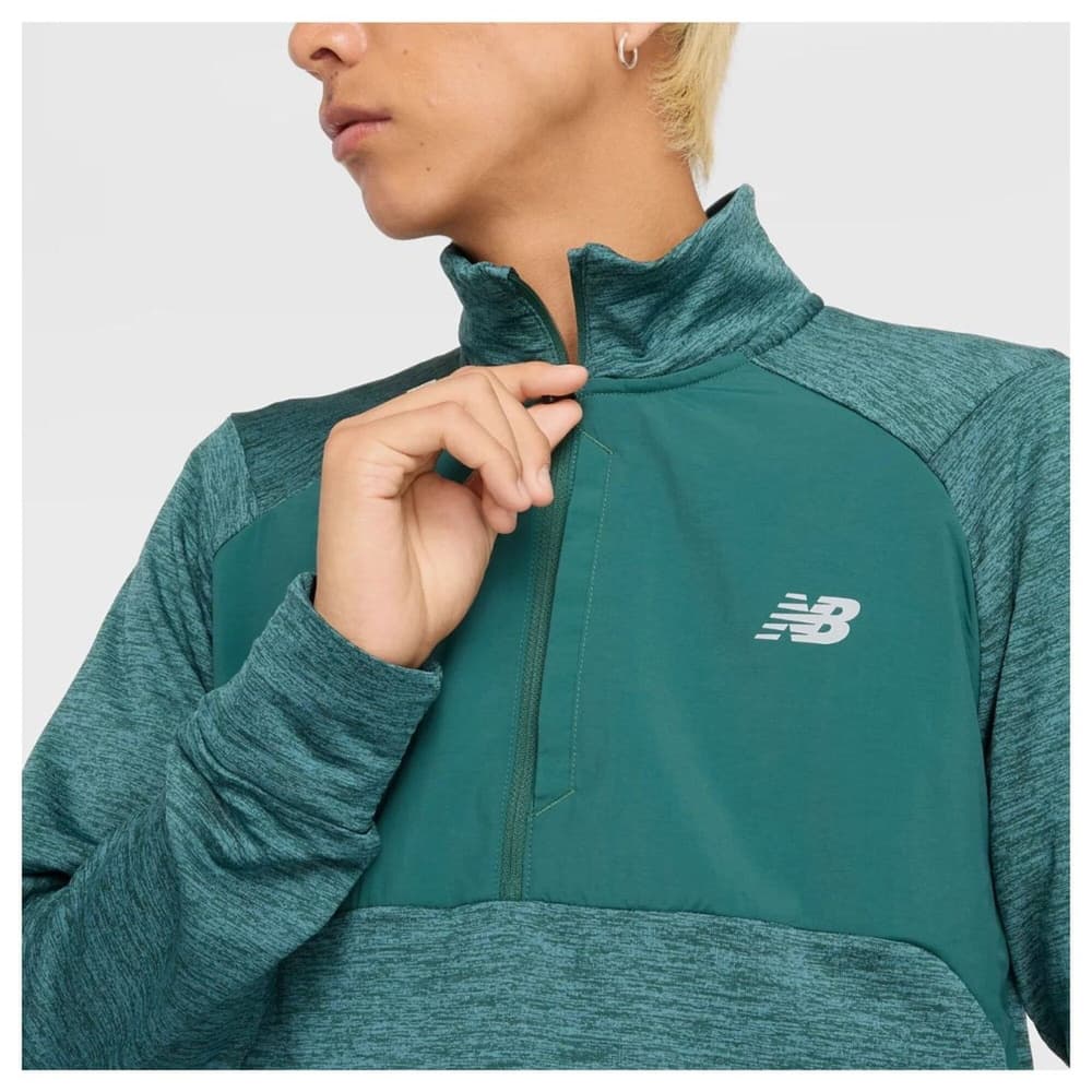 Athletics Heat Grid 1/2 Zip New Spruce, view: 4