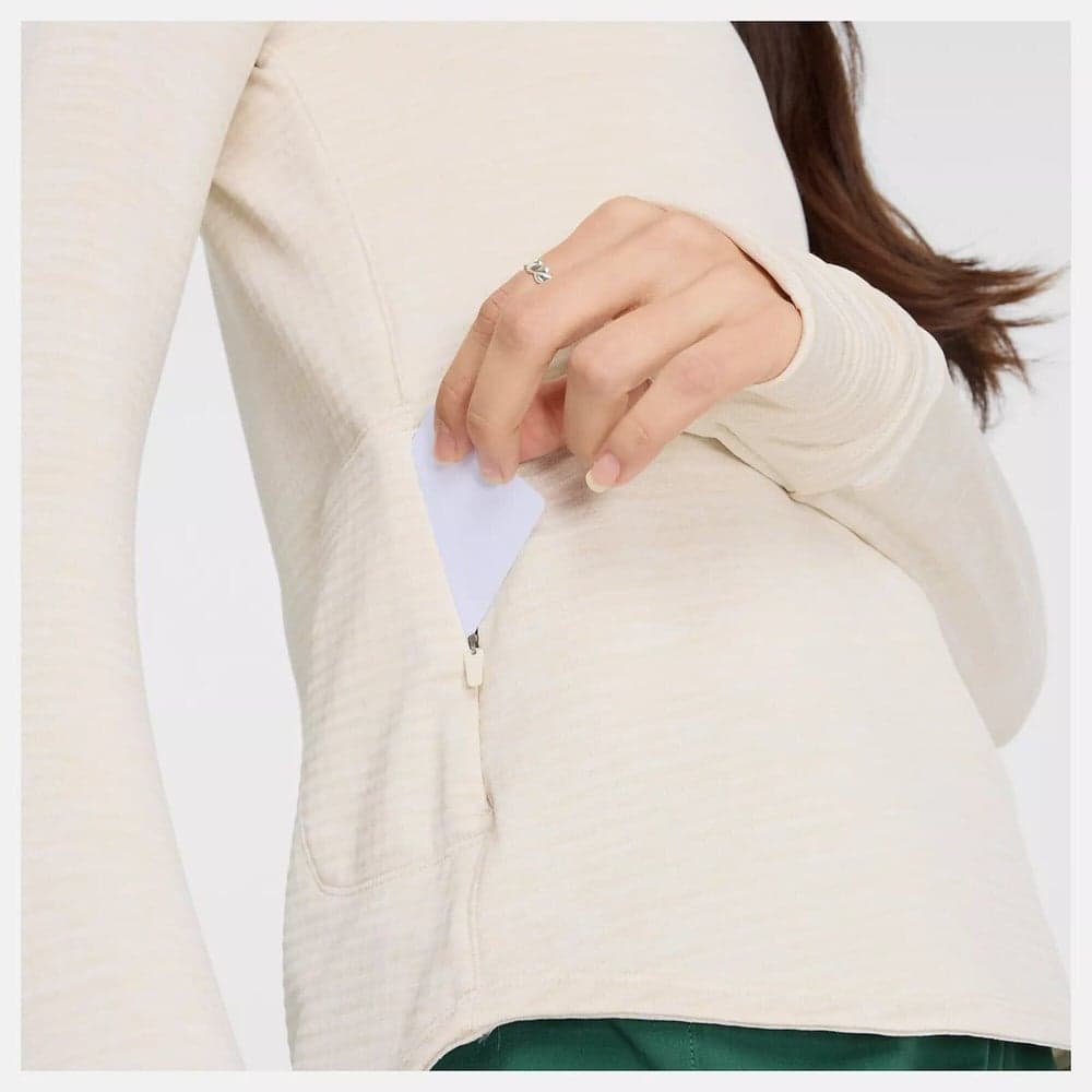 Athletics Heat Grid 1/2 Zip Linen Heather, view: 5