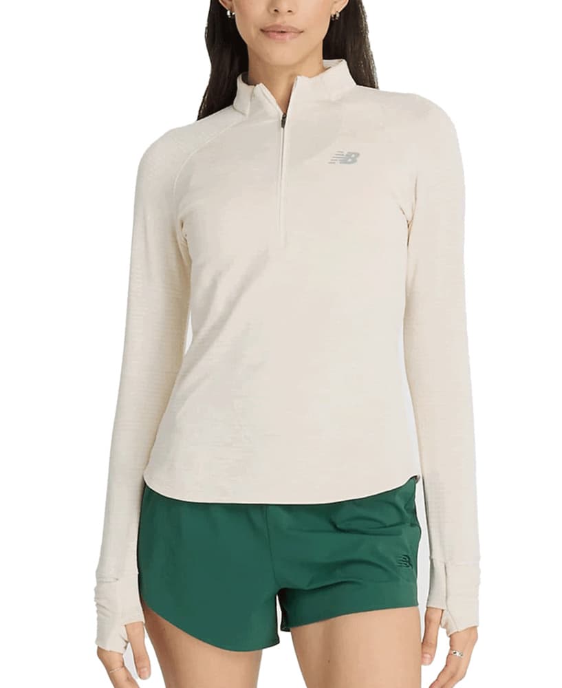 Athletics Heat Grid 1/2 Zip Linen Heather, view: 0