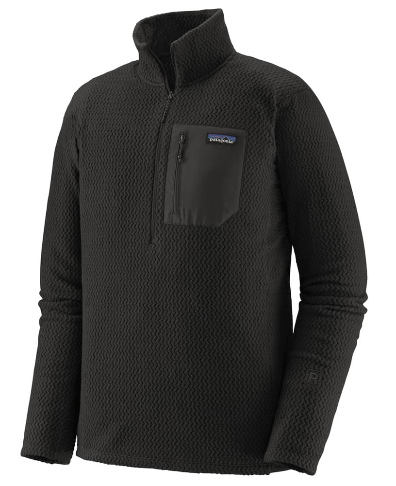 M's R1 Air Zip Neck Black, view: 0
