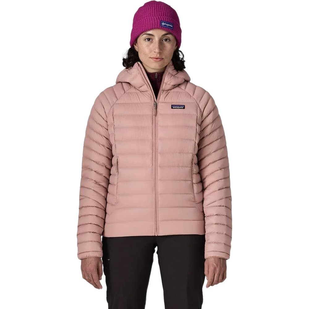W's Down Sweater Hoody Moonrise Taupe, view: 1