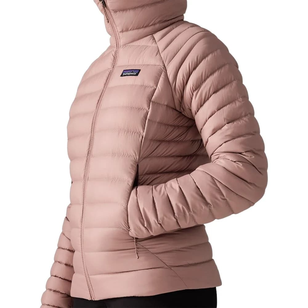 W's Down Sweater Hoody Moonrise Taupe, view: 4