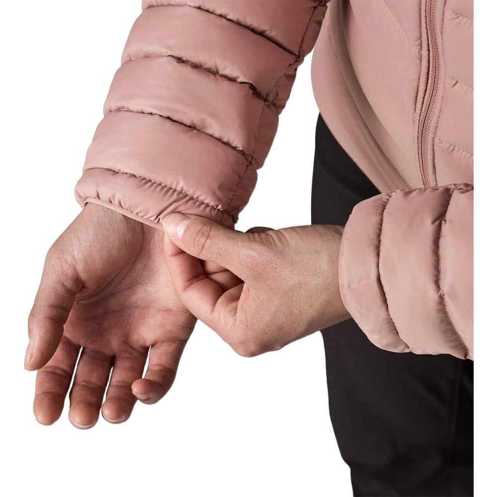 W's Down Sweater Hoody Moonrise Taupe, view: 6