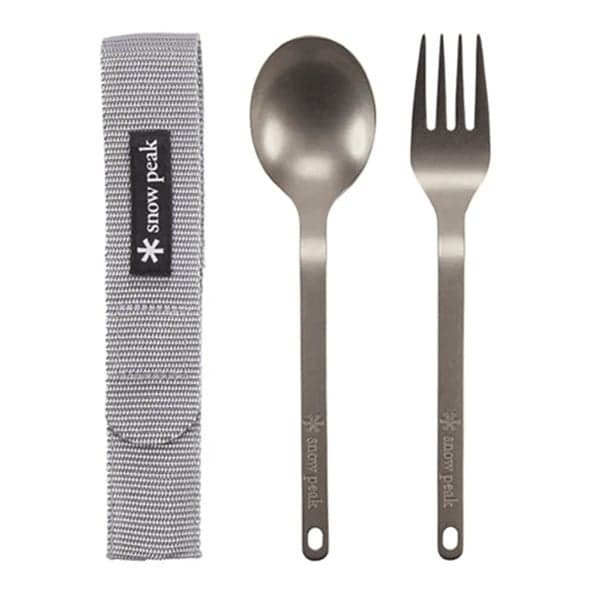 Titanium Fork & Spoon Set, view: 0