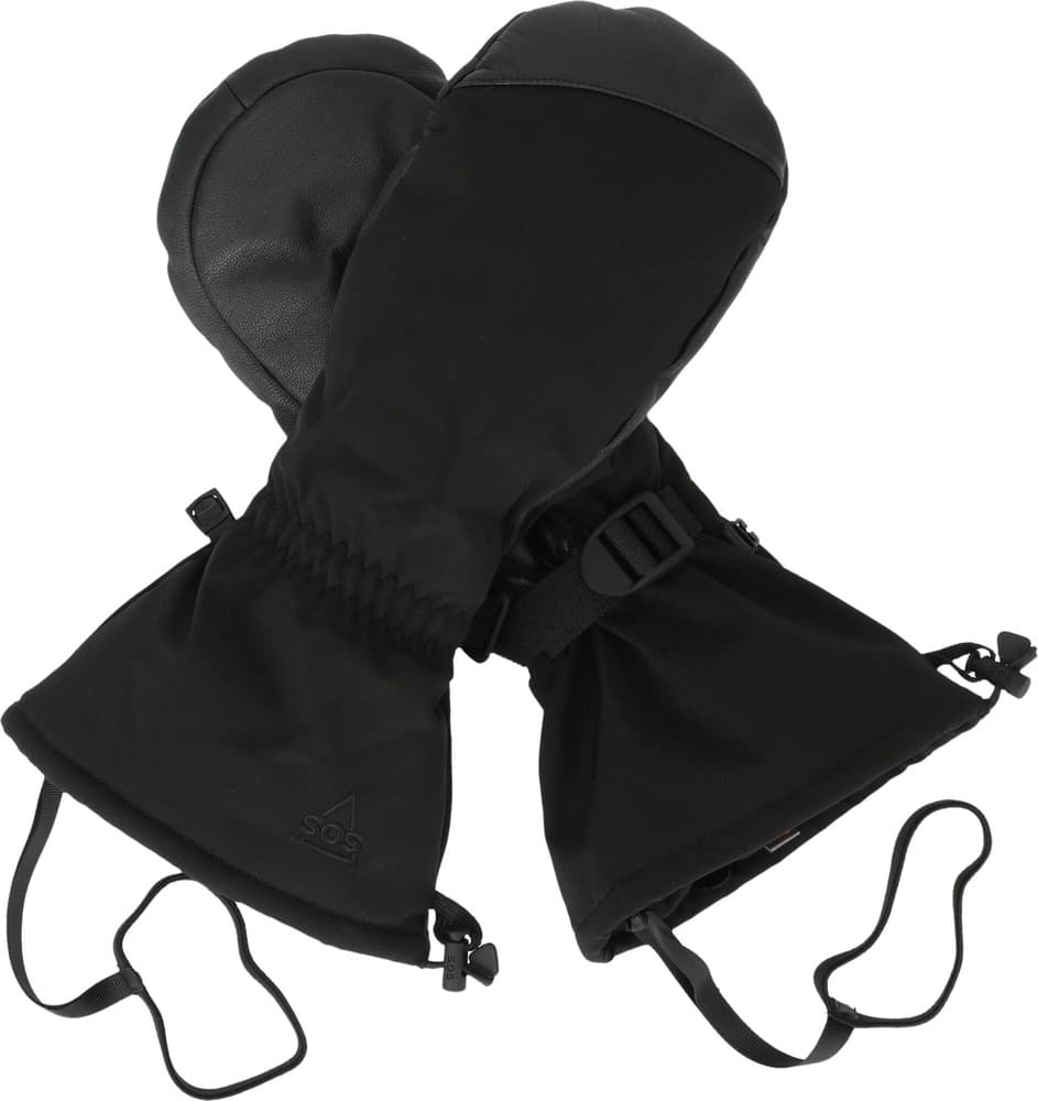 Ohau Long Mitten Gloves V1 Black, view: 1