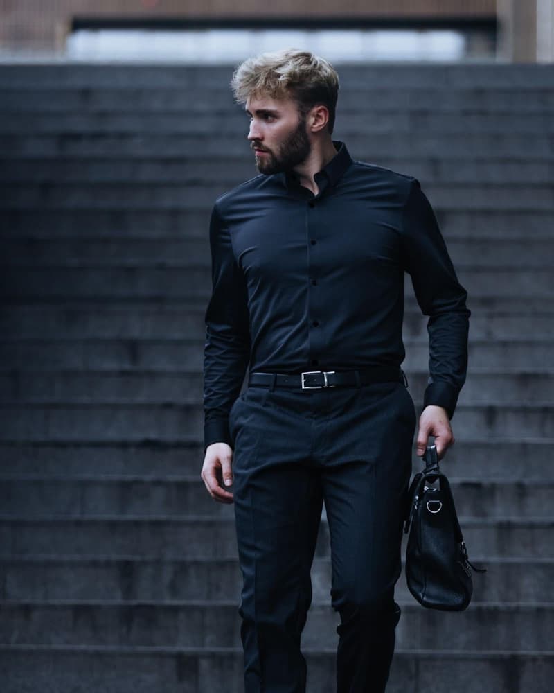 Marcus Regular Sky Blue All Black, view: 4