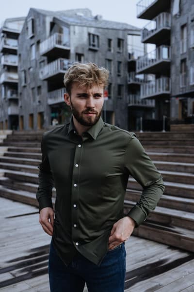 Marcus Regular Sky Blue Forest Green, view: 11