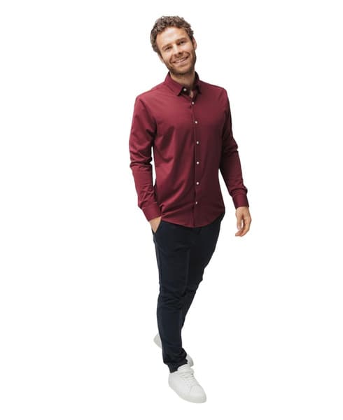 Marcus Slim Sky Blue Burgundy, view: 4