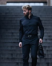 Marcus Slim Sky Blue All Black - view: 4