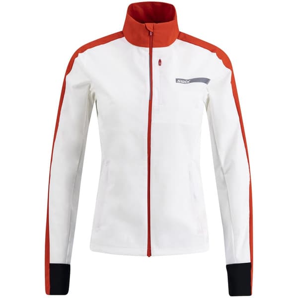 Roadline Wind Jacket W Bright White/Fiery Red, view: 0