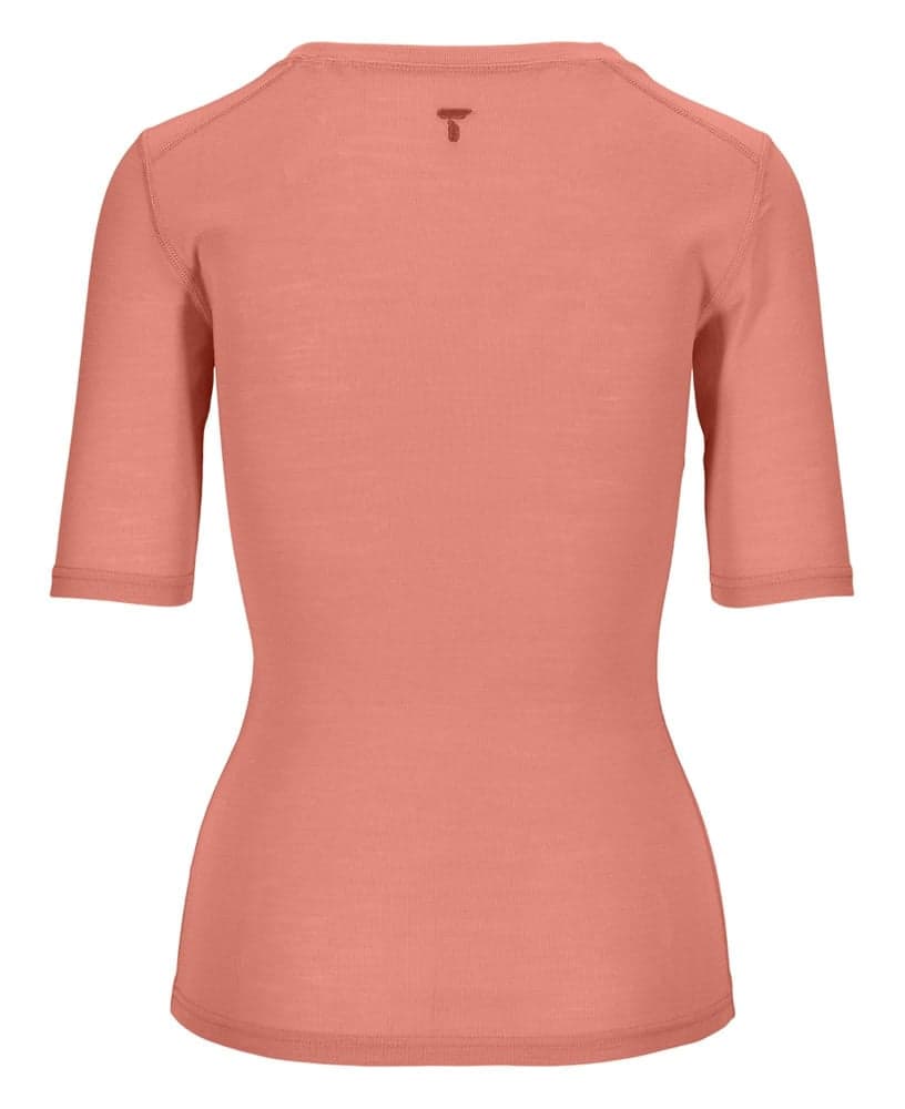 W Frost Rib Tee Blooming Dahlia, view: 1